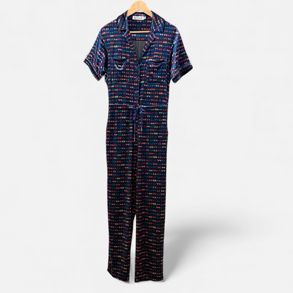 Rachel Antonoff Jewel Velour Jumpsuit Women’s M - Picture 2 of 12